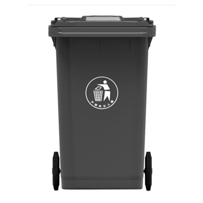 清洁工具  科力邦（Kelibang) 户外垃圾桶KB10 67 大号加厚240L商用塑料环卫垃圾桶带盖轮黑色